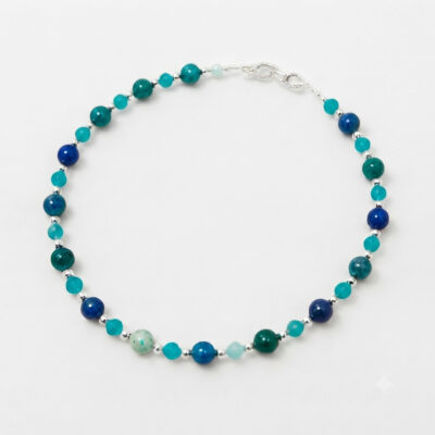 Juego Collar y Pulsera Azul