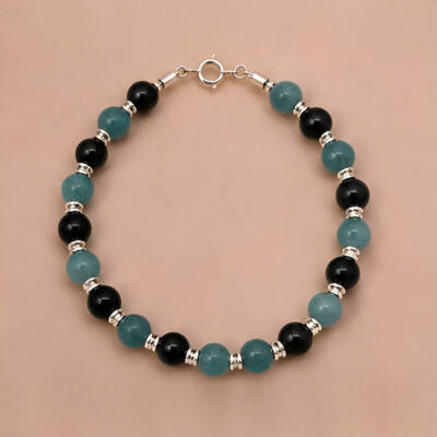 Juego Collar y Pulsera Turmalina y Amazonita
